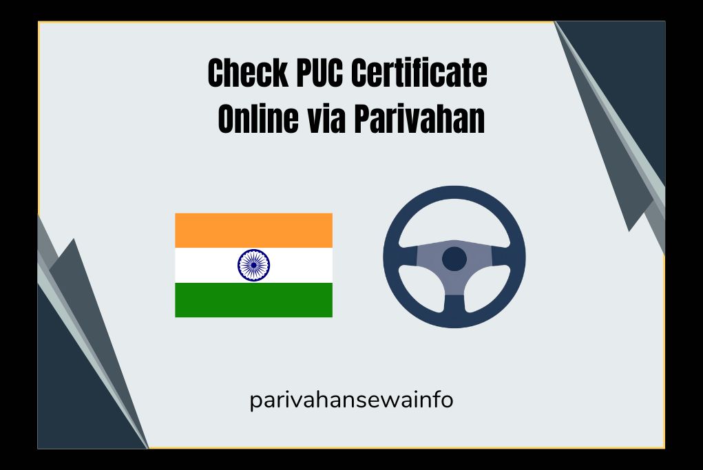 Check PUC Certificate Online via Parivahan